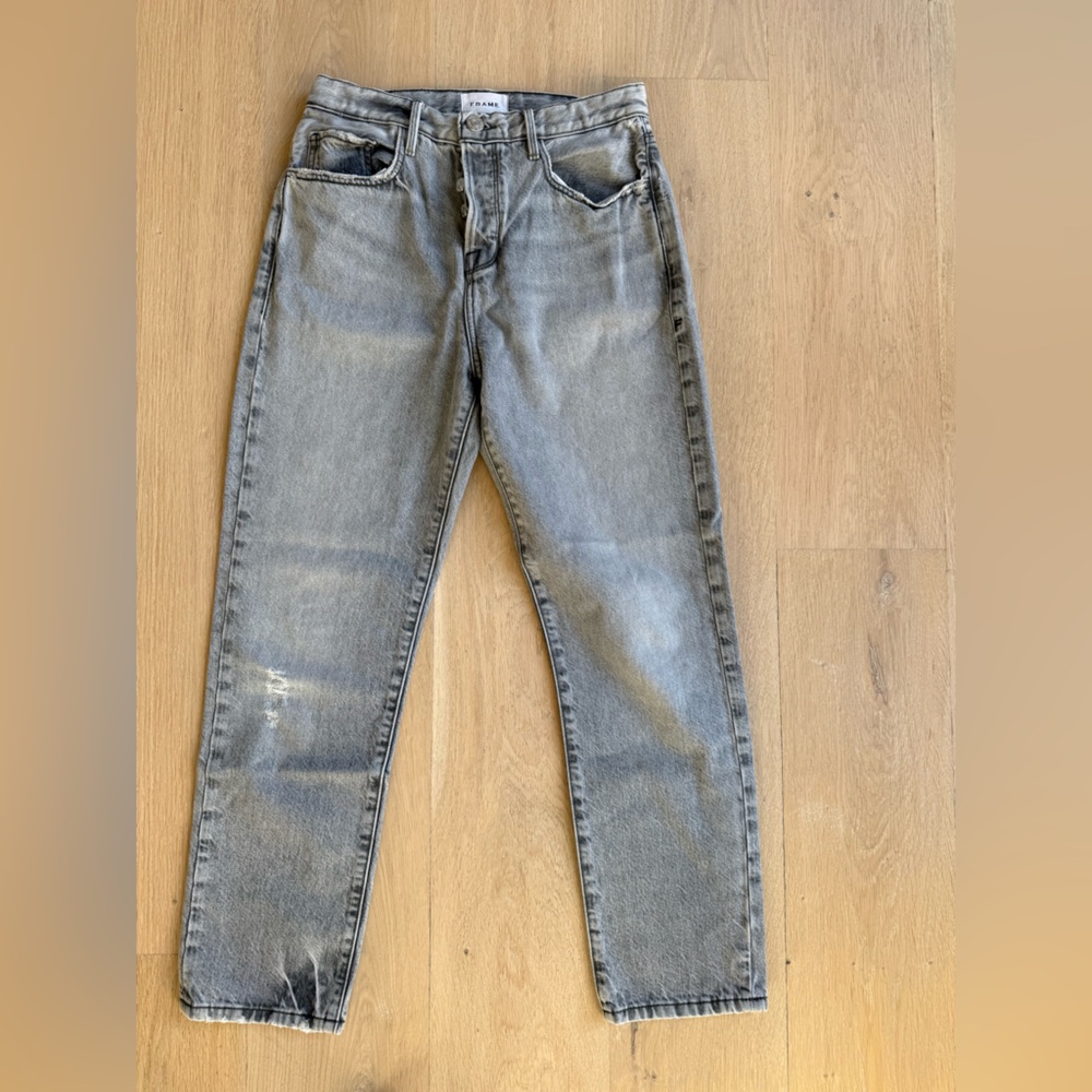 Frame Denim Light Gray Jeans